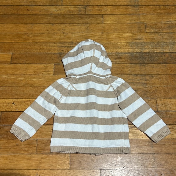 Burberry Tan and White Striped Kids Hoodie - Picture 14 of 14